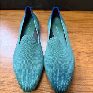 Rothy's Almond Loafer in Blue Sage